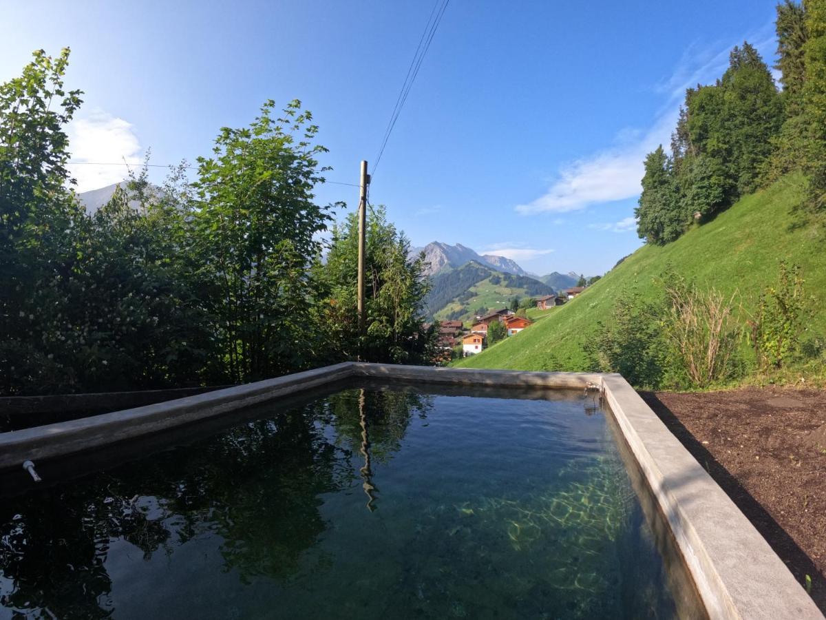 Chalet Sonnenheim, Wohnung Mit Panoramafenster Adelboden Exterior foto